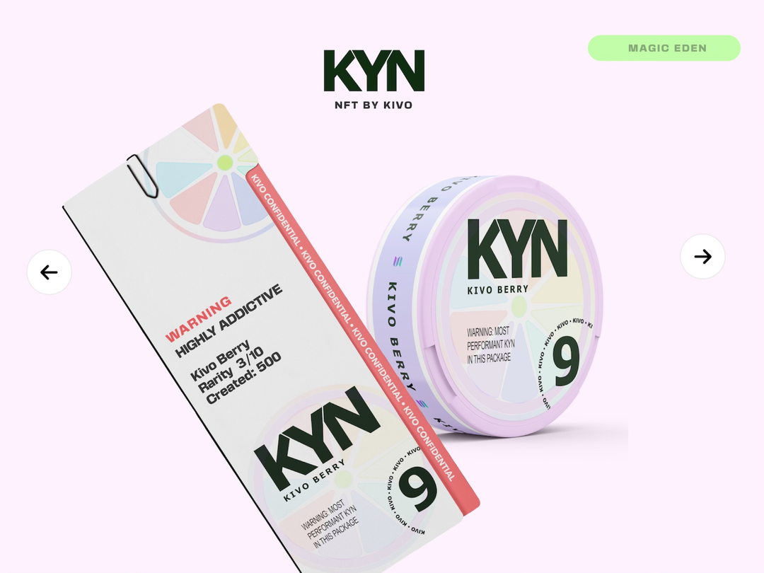 KYN Kivo Berry collectible and confidential package system