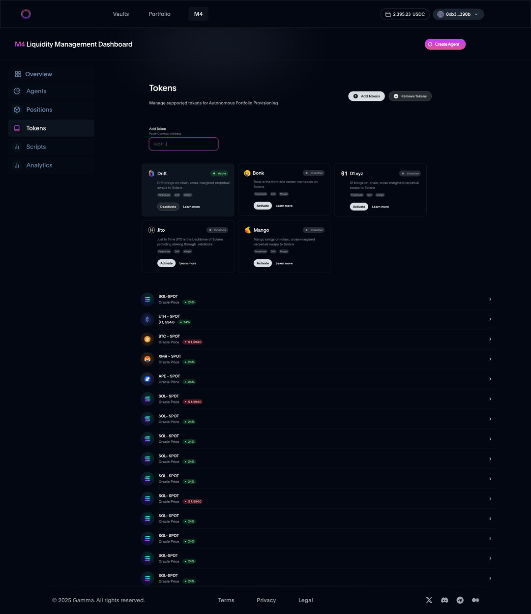 M4 token list source design